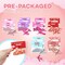 4E's Novelty 36 Pack Valentine’s Day Foam Airplane Gliders with Cards – Pre-Packaged Classroom Exchange Gifts for Kids, Candy Alternative Party Favor Toys Bulk